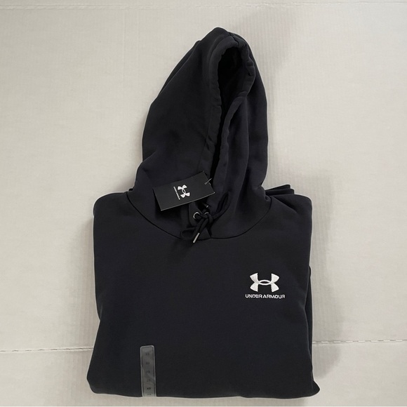 NWT Womens Girls Size Large Black Under Armour Loose Fit Hoddie - Picture 4 of 4